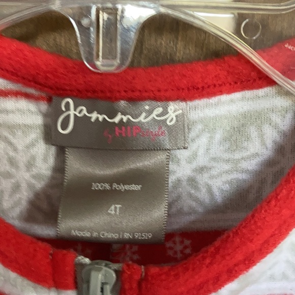 3/$9 Unisex Snowflake fairisle footless fleece onesie PJ 4T - Picture 10 of 17